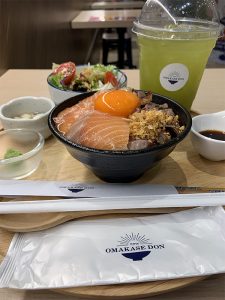 Omakase Don by Teppen Donki Mall Salmon Wagyu Don