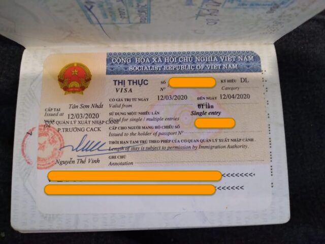 Vietnam tourist visa processes